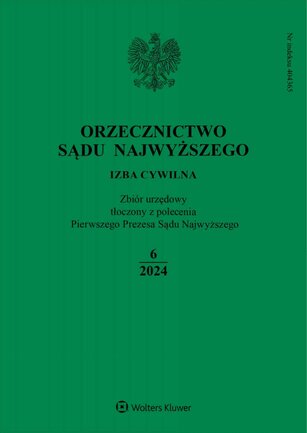 Orzecznictwo Sądu Najwyższego. Izba Cywilna 6/2024