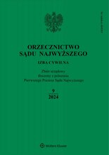 Orzecznictwo Sądu Najwyższego. Izba Cywilna 9/2024