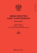 Orzecznictwo Sądu Najwyższego - Izba Karna 1/2024
