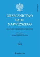 Orzecznictwo Sądu Najwyższego. Izba Pracy 1/2024