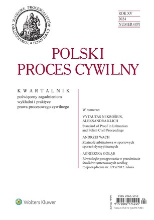 Polski Proces Cywilny 4/2024