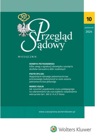 Przegląd Sądowy 10/2024