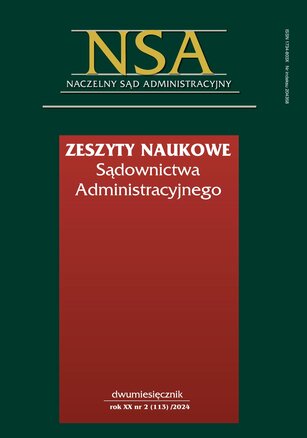 Zeszyty Naukowe Sądownictwa Administracyjnego 2/2024