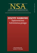 Zeszyty Naukowe Sądownictwa Administracyjnego 4/2024