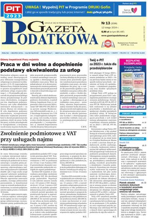 Gazeta Podatkowa 13/2024
