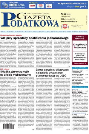 Gazeta Podatkowa 15/2024