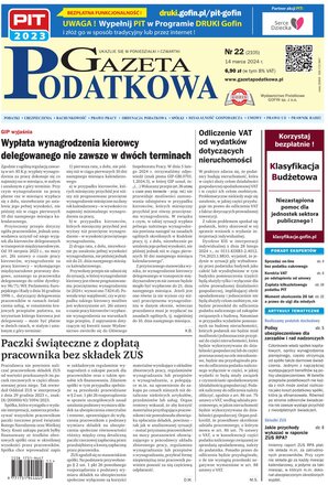 Gazeta Podatkowa 22/2024