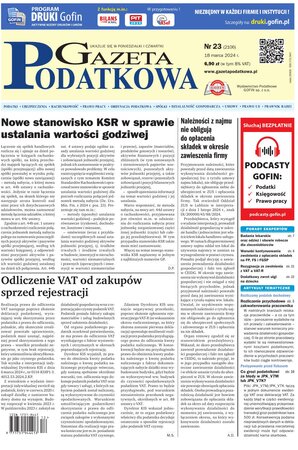 Gazeta Podatkowa 23/2024