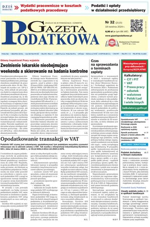 Gazeta Podatkowa 32/2024