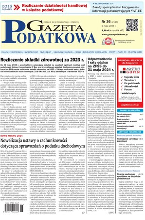 Gazeta Podatkowa 36/2024