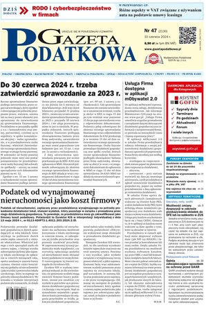 Gazeta Podatkowa 47/2024