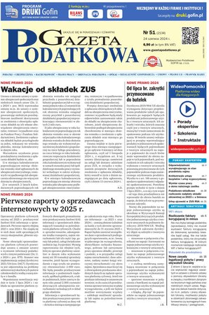 Gazeta Podatkowa 51/2024