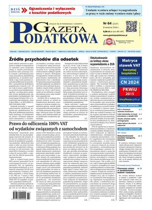 Gazeta Podatkowa 64/2024