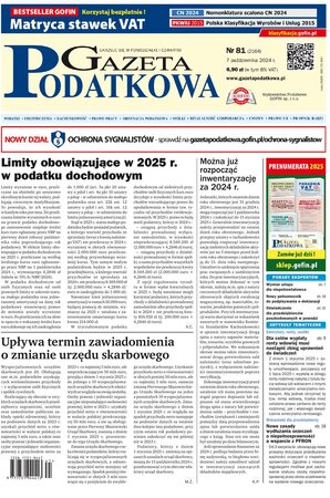 Gazeta Podatkowa 81/2024