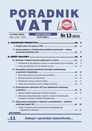 Poradnik VAT 13/2024