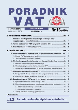 Poradnik VAT 16/2024