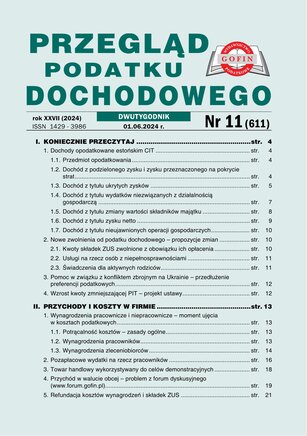 Przegląd Podatku Dochodowego 11/2024