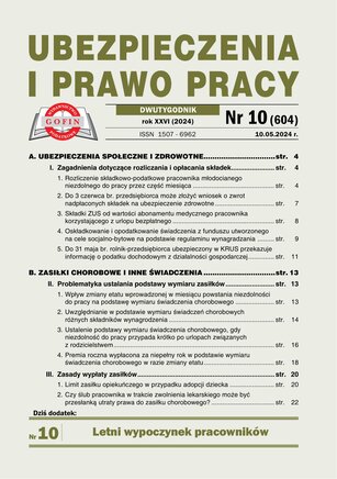 Ubezpieczenia i Prawo Pracy 10/2024
