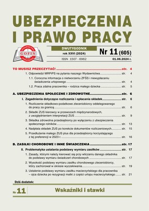 Ubezpieczenia i Prawo Pracy 11/2024