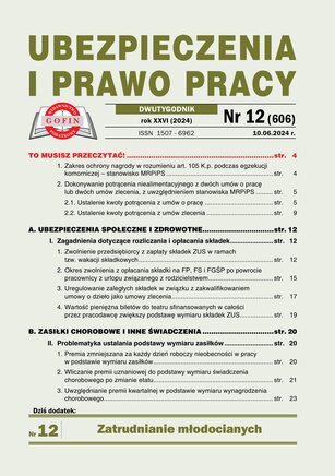 Ubezpieczenia i Prawo Pracy 12/2024