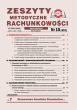 Zeszyty Metodyczne Rachunkowości 10/2024