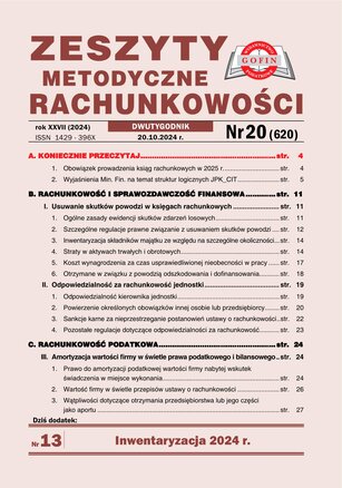 Zeszyty Metodyczne Rachunkowości 20/2024