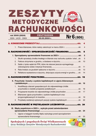 Zeszyty Metodyczne Rachunkowości 6/2024
