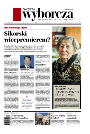 Gazeta Wyborcza Stołeczna 168/2025