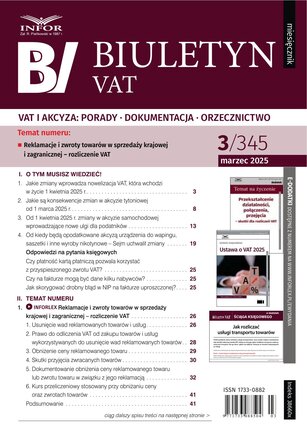 Biuletyn VAT 3/2025