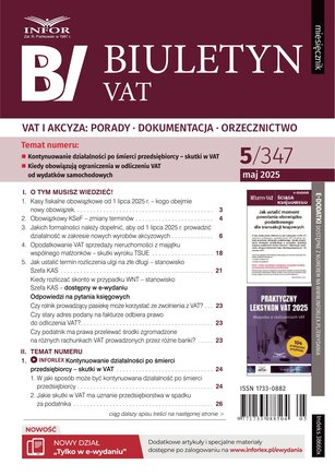 Biuletyn VAT 5/2025