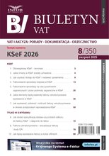 Biuletyn VAT 8/2025