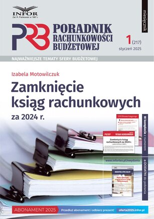 Poradnik Rachunkowości Budżetowej 1/2025