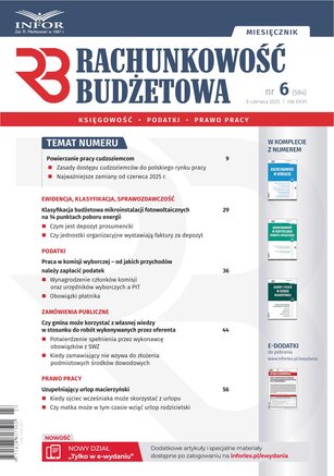Rachunkowość Budżetowa 6/2025
