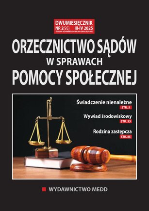Orzecznictwo sądów w sprawach pomocy społecznej 2/2025