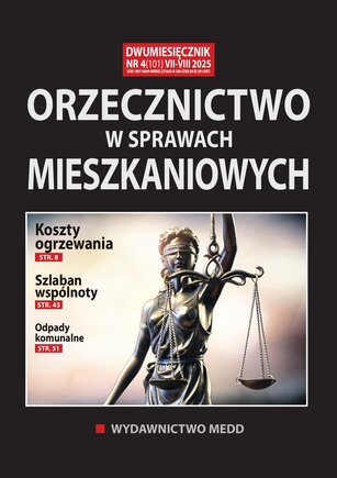 Orzecznictwo w sprawach mieszkaniowych 4/2025