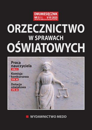 Orzecznictwo w sprawach oświatowych 3/2025