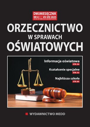 Orzecznictwo w sprawach oświatowych 4/2025
