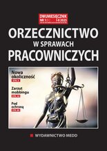 Orzecznictwo w sprawach pracowniczych 1/2025