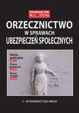 Orzecznictwo w sprawach ubezpieczeń społecznych 2/2025
