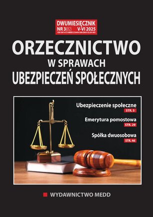 Orzecznictwo w sprawach ubezpieczeń społecznych 3/2025