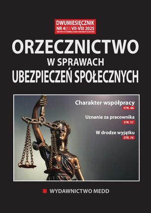 Orzecznictwo w sprawach ubezpieczeń społecznych 4/2025