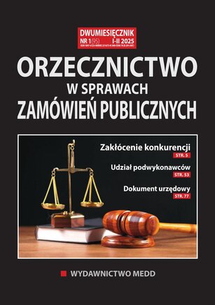Orzecznictwo w sprawach zamówień publicznych 1/2025