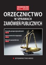Orzecznictwo w sprawach zamówień publicznych 2/2025