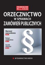 Orzecznictwo w sprawach zamówień publicznych 6/2025