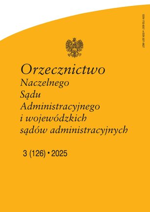 Orzecznictwo Naczelnego Sądu Administracyjnego i WSA 3/2025