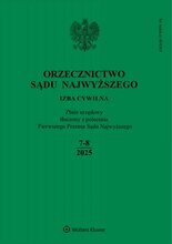 Orzecznictwo Sądu Najwyższego. Izba Cywilna 7-8/2025
