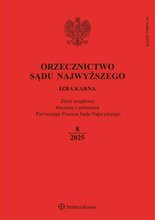 Orzecznictwo Sądu Najwyższego - Izba Karna 8/2025
