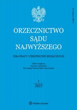 Orzecznictwo Sądu Najwyższego. Izba Pracy 1/2025