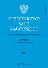 Orzecznictwo Sądu Najwyższego. Izba Pracy 2/2025