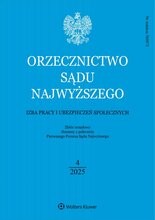 Orzecznictwo Sądu Najwyższego. Izba Pracy 4/2025